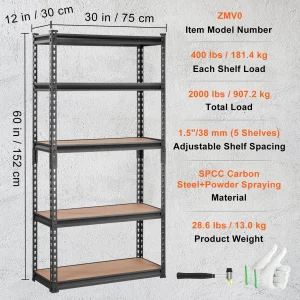 5 Layer Standing Storage Shelving