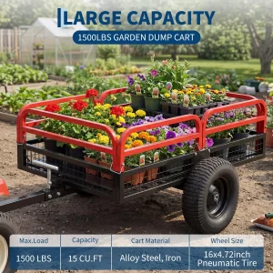 Heavy Duty Garden Dump Trailer