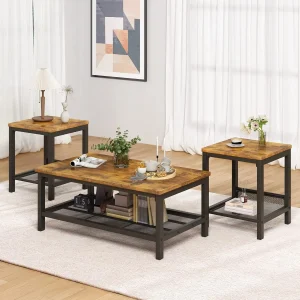 3 Piece Living Room Table Set